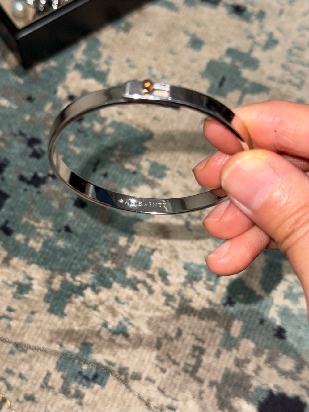 Allsaints silver toned bracelet.